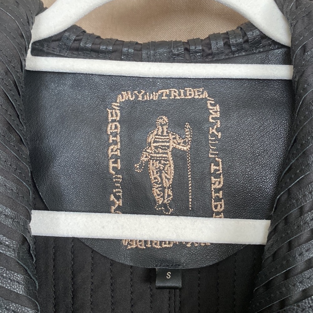 My Tribe Black Leather Jacket - Picture 8 of 16